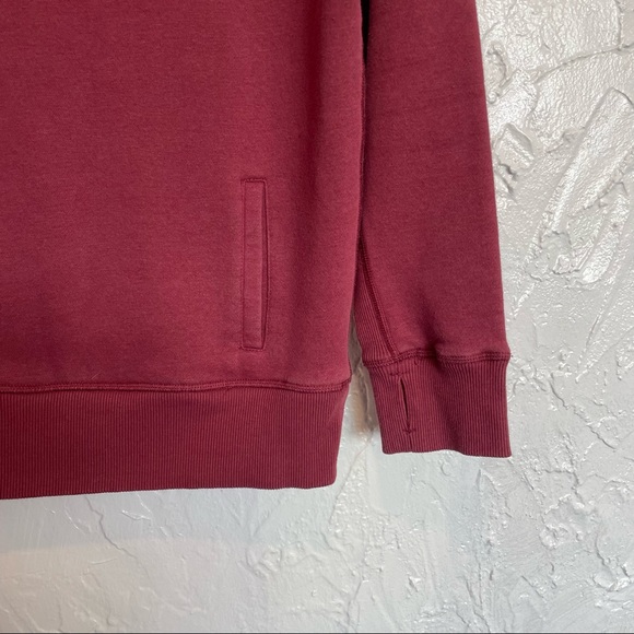 Zyia Oh So Soft Hoodie sweatshirt Tibetan Red Burgundy Medium - Picture 3 of 6